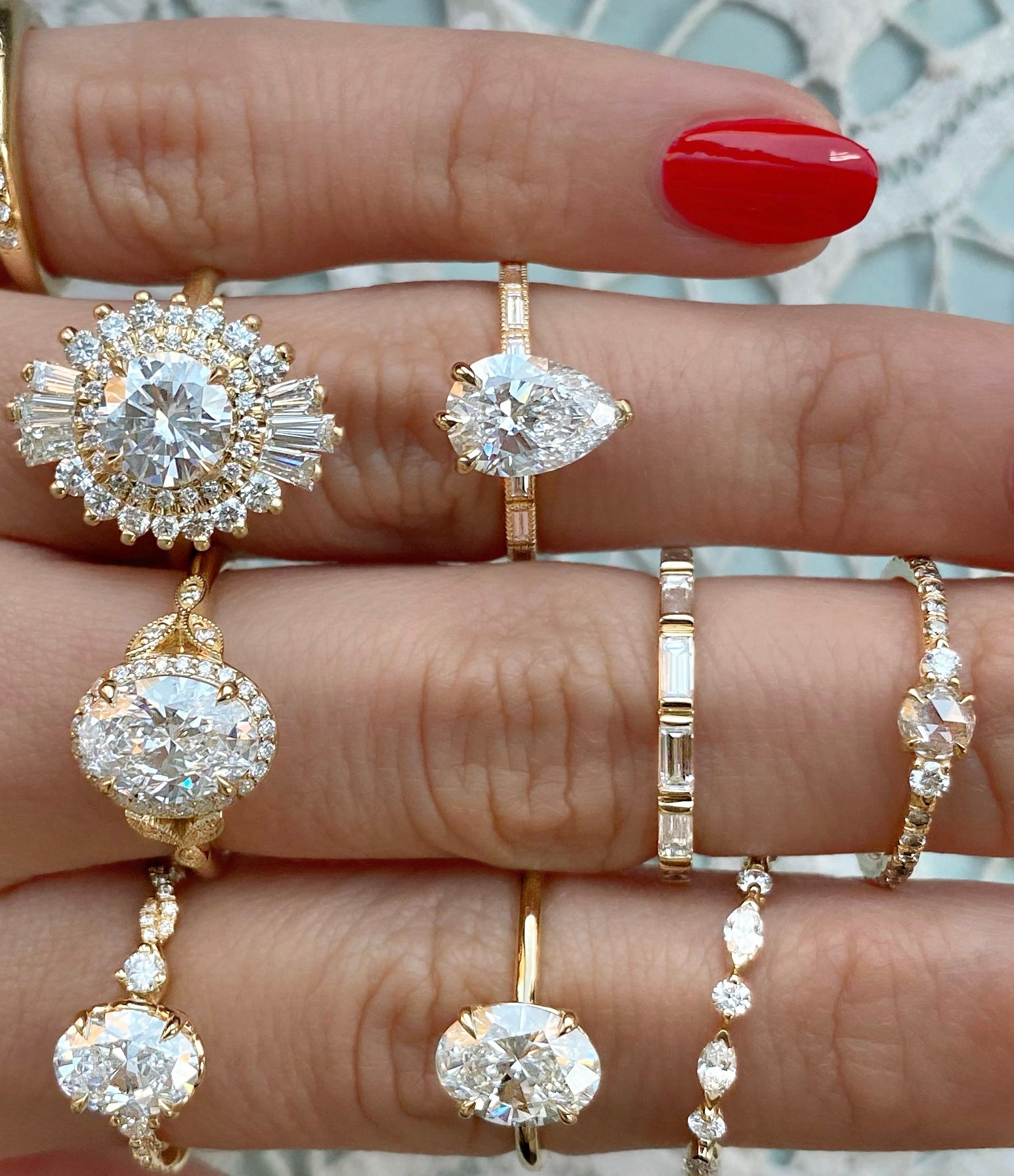Lanna - 14k White Gold 1.5 Carat Round Straight Natural Diamond Engagement  Ring @ $1900 | Gabriel & Co.